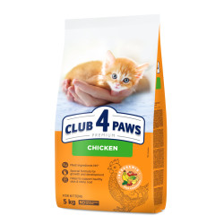 Club 4 Paws Kitten Chicken sausas pašaras su vištiena kačiukams