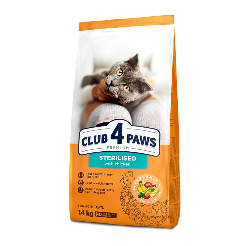 Club 4 Paws Sterilised sausas pašaras sterilizuotoms katėms