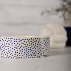 Scruffs Coastal keramikinis dubenėlis su taškeliais šunims