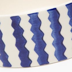 Scruffs Coastal keramikinis dubenėlis su zigzagais šunims