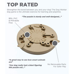 Nina Ottosson Dog Worker lavinantis žaislas su talpa skanėstams rudas - Zoobaze.lt