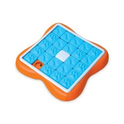 Nina Ottosson Challenge Slider lavinantis žaislas su talpa skanėstams oranžinė/mėlyna - Zoobaze.lt