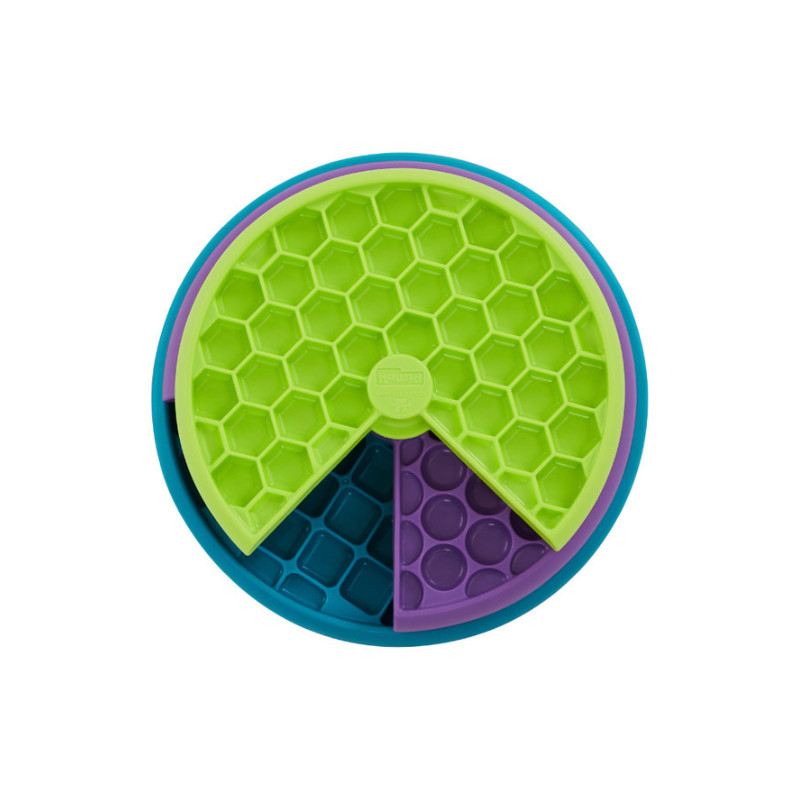 Nina Ottosson Lickin' Layers lėto maitinimo dubenėlis su 3 sluoksniais - Zoobaze.lt