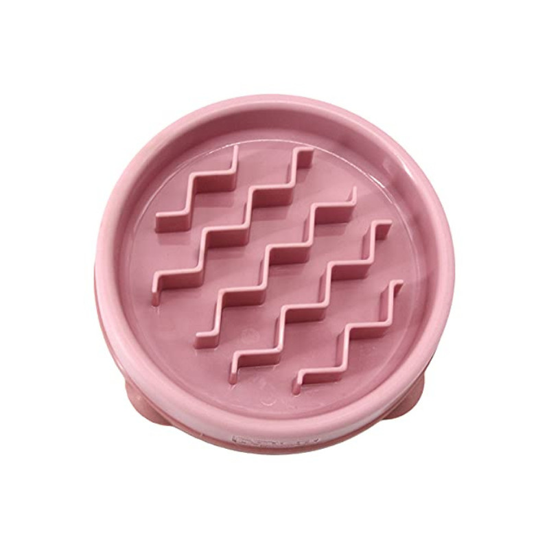 Outward Hound Fun Feeder Wave dubenėlis lėtam maitinimui rožinė S - Zoobaze.lt