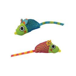 Petstages Catnip Chew Mice žaislas katėms 2 vnt - Zoobaze.lt