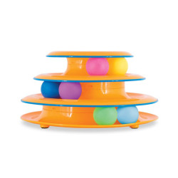 Catstages Tower Of Tracks žaislas su kamuoliukais katėms - Zoobaze.lt