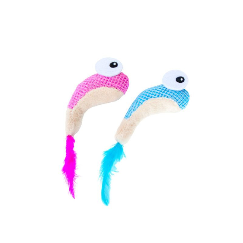 Catstages Dental Shrimpies žaislas su katžole katėms 2 vnt - Zoobaze.lt