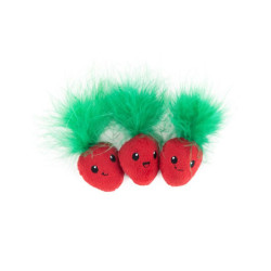 Catstages Strawbabies žaislas su katžole ir garsu katėms 3 vnt - Zoobaze.lt