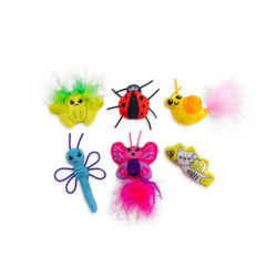 Catstages Cute vabaliukai žaislas katėms 6 vnt - Zoobaze.lt