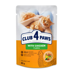 Club4Paws Premium guliašas su vištiena padaže katėms - Zoobazė.lt