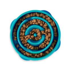 Outward Hound Fun Feeder Drop dubenėlis lėtam maitinimui žydra M - Zoobaze.lt