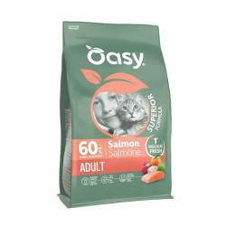 Oasy Superior Adult sausas pašaras su lašiša katėms - Zoobazė.lt