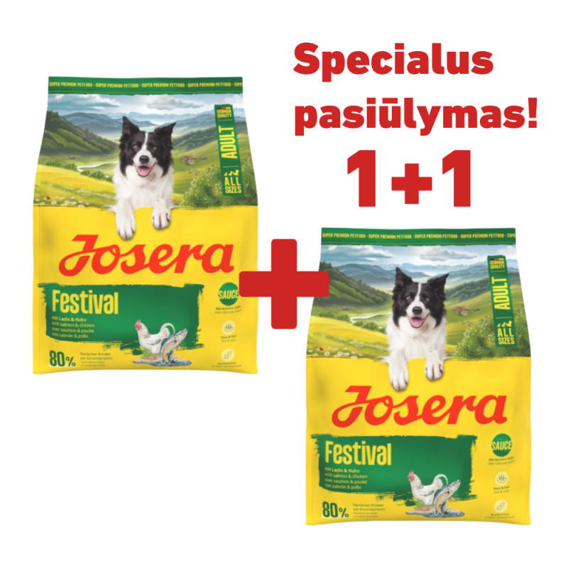 Josera Festival sausas maistas šunims - Zoobaze.lt