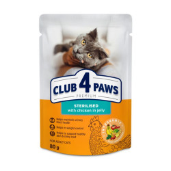 Club 4 Paws Premium Sterilized konservai su vištiena katėms