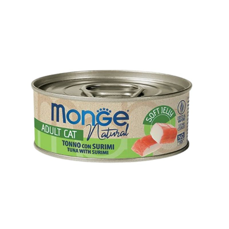 Monge Jelly konservai su tunu ir surimi katėms - Zoobaze.lt