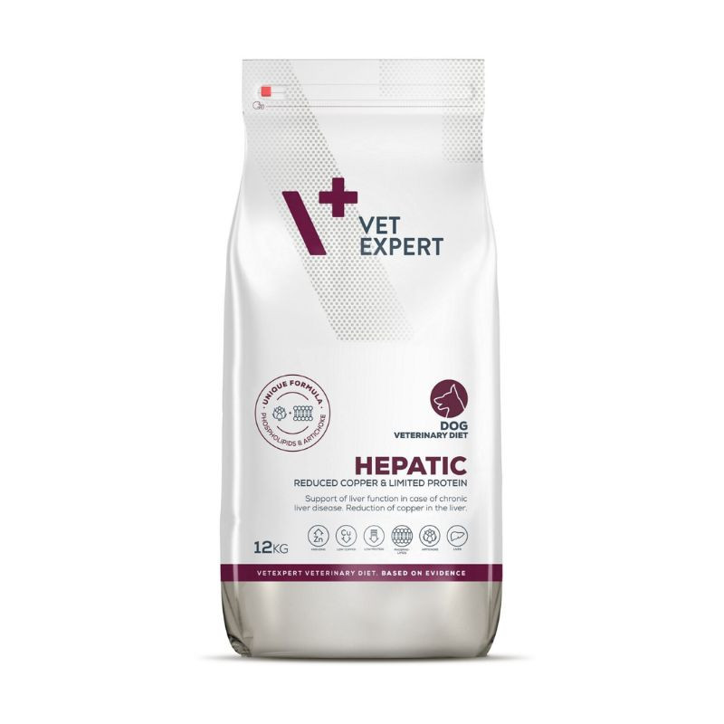 VetExpert Veterinary Diet Hepatic sausas pašaras šunims - Zoobaze.lt