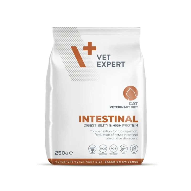 VetExpert Veterinary Diet Intestinal sausas pašaras katėms - Zoobaze.lt