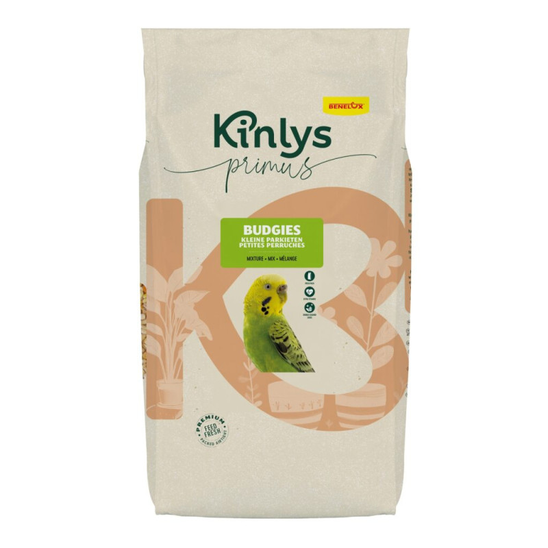 Benelux Kinlys Primus visavertis pašaras banguotosioms papūgėlėms - Zoobaze.lt