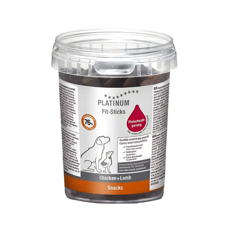 Platinum Fit-Sticks skanėstai su vištiena ir ėriena šunims - Zoobazė.lt