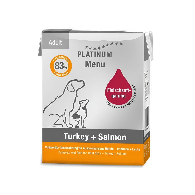 Platinum paštetas su kalakutiena ir lašiša šunims - Zoobazė.lt