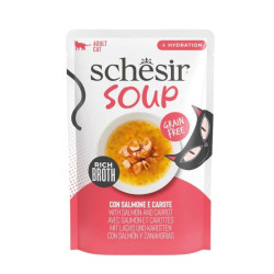 Schesir Complementary sriuba su lašiša ir morkomis katėms - Zoobazė.lt