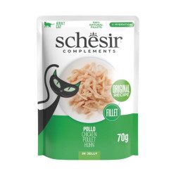 Schesir Complementary guliašas su vištiena drebučiuose katėms - Zoobazė.lt