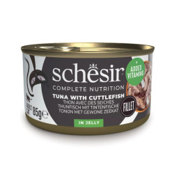 Schesir C&B konservai su tunu ir sepija drebučiuose katėms - Zoobazė.lt