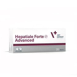 VetExpert Hepatiale Forte Advanced papildai kepenims šunims ir katėms - Zoobaze.lt