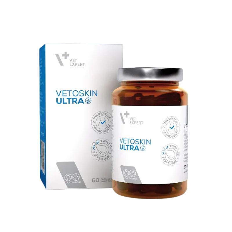 VetExpert VetoSkin Ultra papildai odai šunims ir katėms - Zoobaze.lt