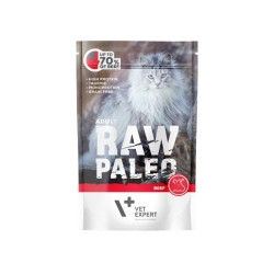 VetExpert Raw Paleo Adult guliašas su jautiena katėms - Zoobaze.lt