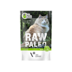 VetExpert Raw Paleo Adult guliašas su žvėriena katėms - Zoobaze.lt