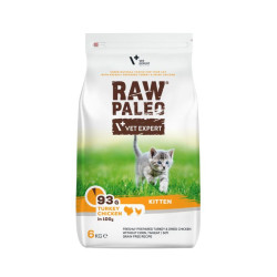 VetExpert Raw Paleo Kitten sausas pašaras su kalakutiena ir vištiena kačiukams - Zoobaze.lt