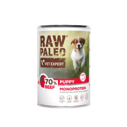VetExpert Raw Paleo Puppy konservai su jautiena šuniukams - Zoobaze.lt