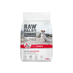 VetExpert Raw Paleo Ultra Mini Puppy sausas pašaras su jautiena šuniukams - Zoobaze.lt