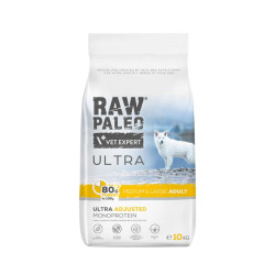 VetExpert Raw Paleo Ultra Adult Medium & Large sausas pašaras su kalakutiena šunims - Zoobaze.lt