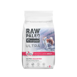 VetExpert Raw Paleo Ultra Adult Medium & Large sausas pašaras su kiauliena šunims - Zoobaze.lt