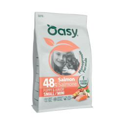 Oasy Monoprotein Puppy Small/Mini sausas pašaras su lašiša mažų veislių šuniukams
