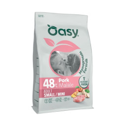 Oasy Monoprotein Adult Small/Mini sausas pašaras su kiauliena mažų veislių šunims