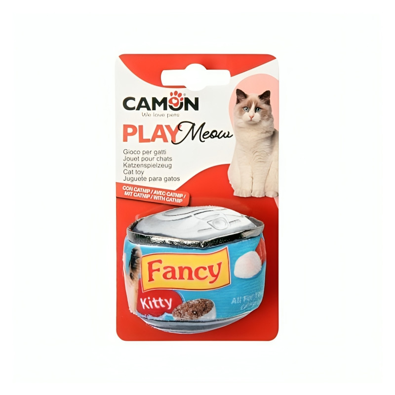 Camon Play skardinės formos pliušinis žaislas katėms - Zoobazė.lt