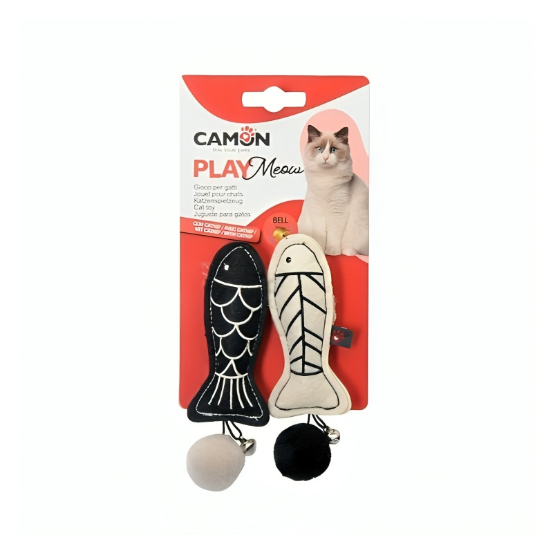 Camon Play pliušinė žuvytė žaislas katėms - Zoobazė.lt