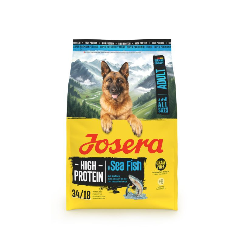 Josera High Protein Adult Sea Fish sausas pašaras su žuvimi suaugusiems šunims - Zoobaze.lt
