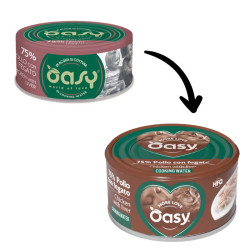 Oasy More Love konservai su vištiena ir kepenėlėmis katėms - Zoobaze.lt