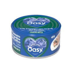 Oasy More Love konservai su tunu ir sardinėmis katėms - Zoobaze.lt
