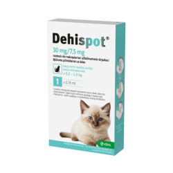 Dehispot užlašinamas tirpalas nuo kirmėlių katėms - Zoobazė.lt