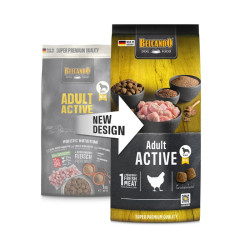 Belcando Adult Active sausas pašaras su naminių paukščių mėsa aktyviems šunims - Zoobaze.lt