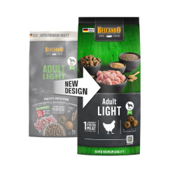 Belcando Adult Light sausas pašaras su naminių paukščių mėsa suaugusiems vyresnio amžiaus šunims