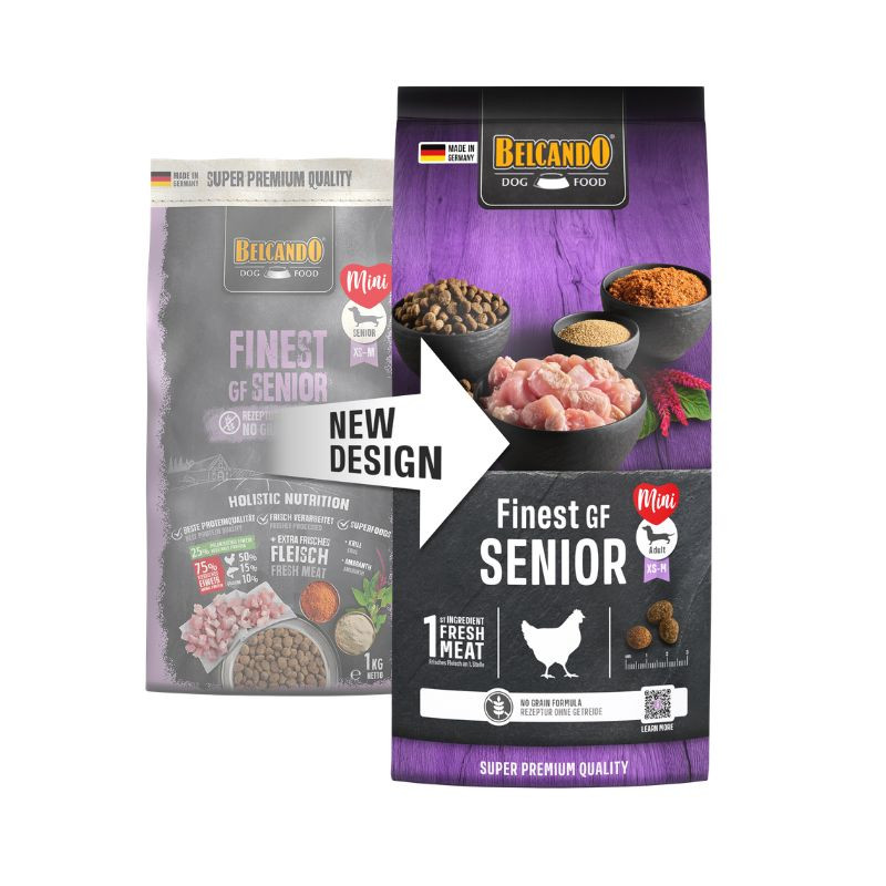 Belcando Finest Grain-Free Senior sausas pašaras vyresnio amžiaus šunims - Zoobaze.lt