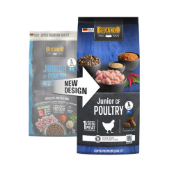 Belcando Junior Grain-Free Poultry sausas begrūdis pašaras su naminių paukščių mėsa jauniems šunims - Zoobaze.lt