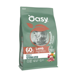 Oasy Superior Sterilised sausas pašaras su ėriena sterilizuotoms katėms - Zoobazė.lt