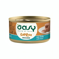 Oasy Caprice Tasty Mousse paštetas su upėtakiu katėms - Zoobazė.lt